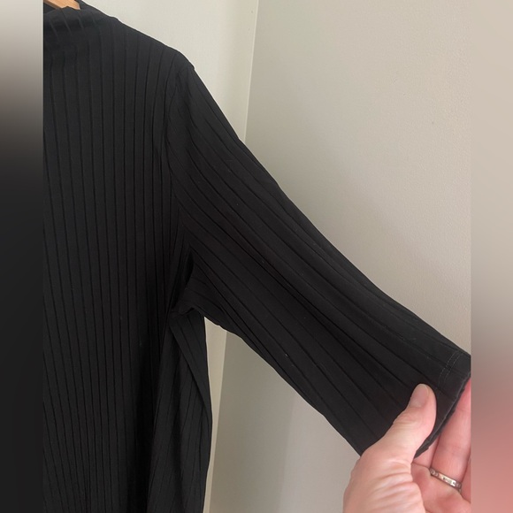 Eileen Fisher Washable Stretch Rib Funnel Neck Dress Easy Fit Knee Length Siz 3X - Picture 9 of 9